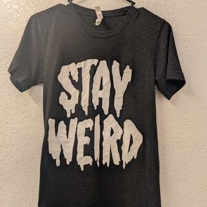 Bella Canvas Stay Weird T-Shirt - Black Size Extra Small